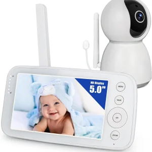 BM505 Baby Monitor Camera Audio 5" Screen 28Hrs Battery